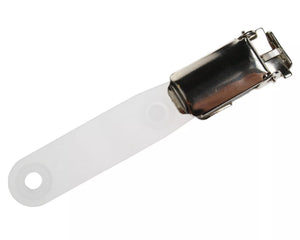 Lever ID Card Clip with Nylon Strap & Plastic Popper (Pack of 100)