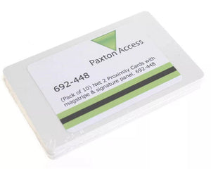 Paxton 692-448 Net2 Proximity ISO Cards with Magnetic Stripe & Signature Panel (Pack of 10)