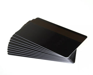 Black Plastic Cards With Hi-Co Magnetic Stripe (Pack of 100)
