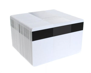 Dyestar White Plastic Cards with Hi-Co Magnetic Stripe (Pack of 100)