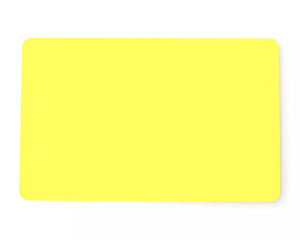 Dyestar Premium Yellow 760 Micron Cards with Coloured Core (Pack of 100)
