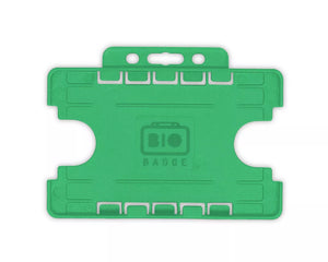 Light Green Dual-Sided BIOBADGE Open Faced ID Card Holders - Landscape (Pack of 100) (Copy)