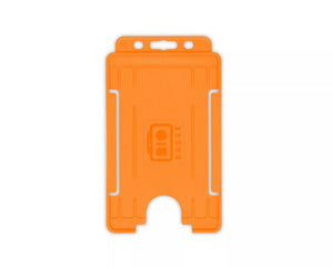 Orange Single-Sided BIOBADGE Open Faced ID Card Holders - Portrait (Pack of 100)