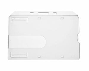 Clear Enclosed ID Card Holder - Landscape (Pack of 100)