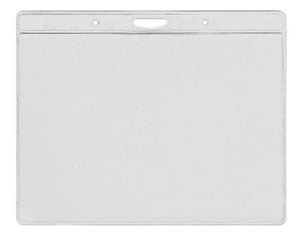 Vinyl Clear Visitor Pass Holder 145x105 mm, Landscape (Pack of 100)