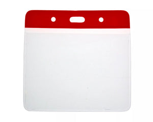 Vinyl Red Top Card Holders - 102x83mm (Pack of 100)