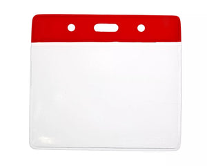 Vinyl Red Top Card Holders - 91x65mm (Pack of 100)