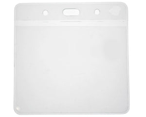Vinyl Visitor Pass Card Holder 102x83 mm, Eco Friendly, Landscape (Pack of 100)